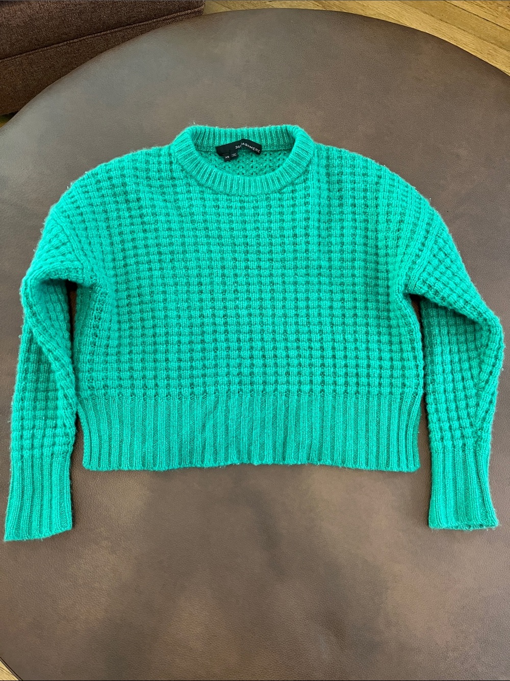 360 cashmere chunky sweater green XS
